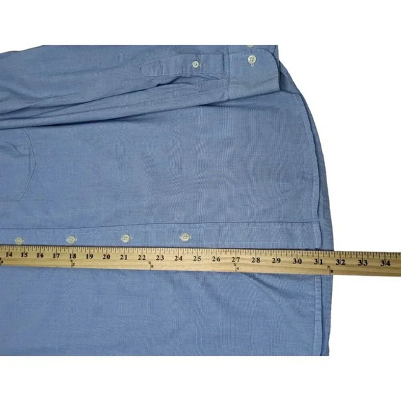 U.S. Polo Assn. Mens 100% Cotton Blue Button Down Long Sleeve Casual Shirt Sz XL - Picture 13 of 16
